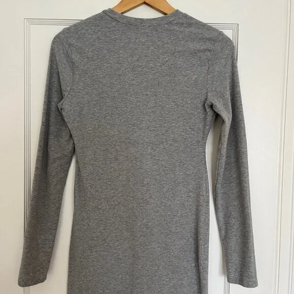 Reformation Henley Long Sleeve Cotton Dress | Size XS - Picture 7 of 8